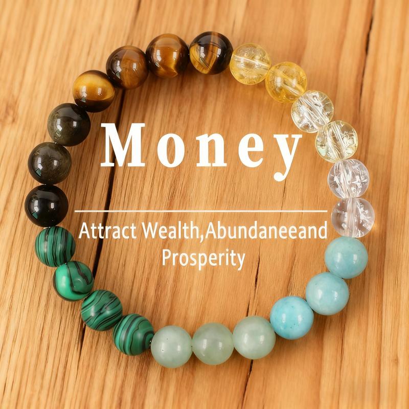 ✨Last Day 49% OFF 🔥 Wealth Energy Money Attraction Bracelet | Green Aventurine & Tiger Eye