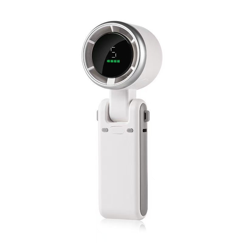❄️ Turbo Portable Fan – 5 Speeds, Rechargeable & Travel-Ready