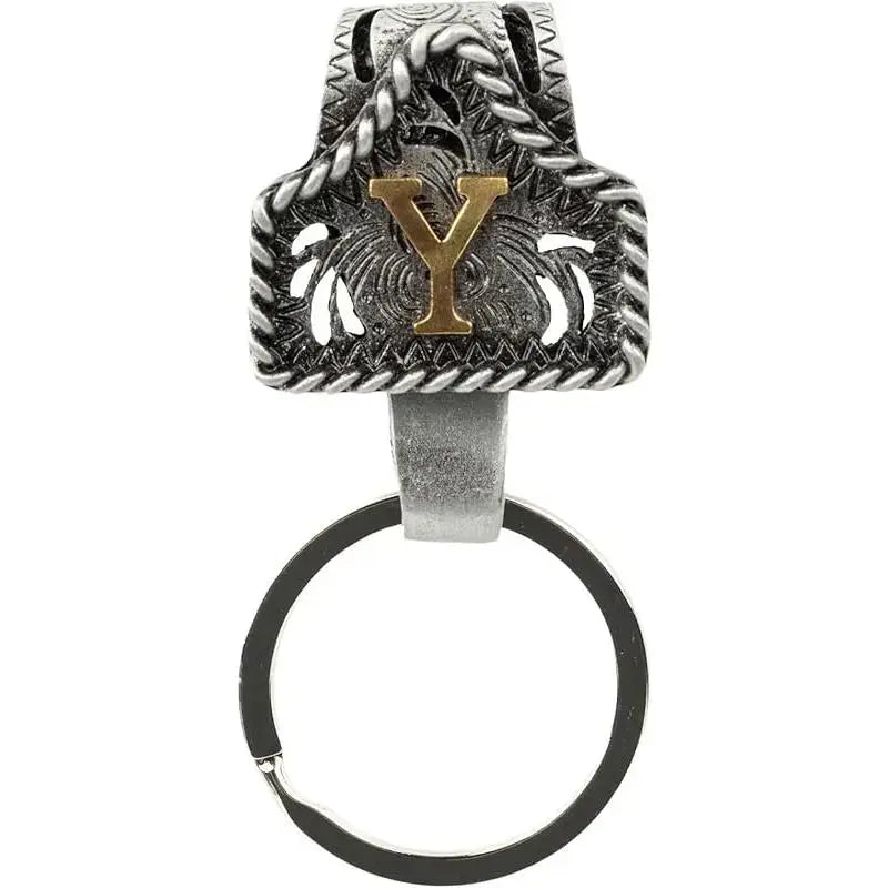 Cow Tag Belt Key Holder 🔑 | Western Style Clip + Custom Initial 🤠