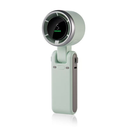 ❄️ Turbo Portable Fan – 5 Speeds, Rechargeable & Travel-Ready