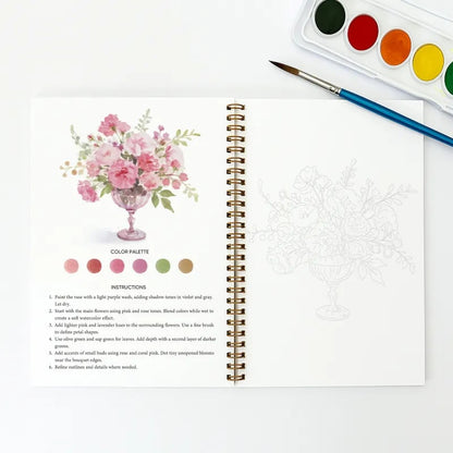 🖼️Beginner-Friendly💕 Watercolor Workbook