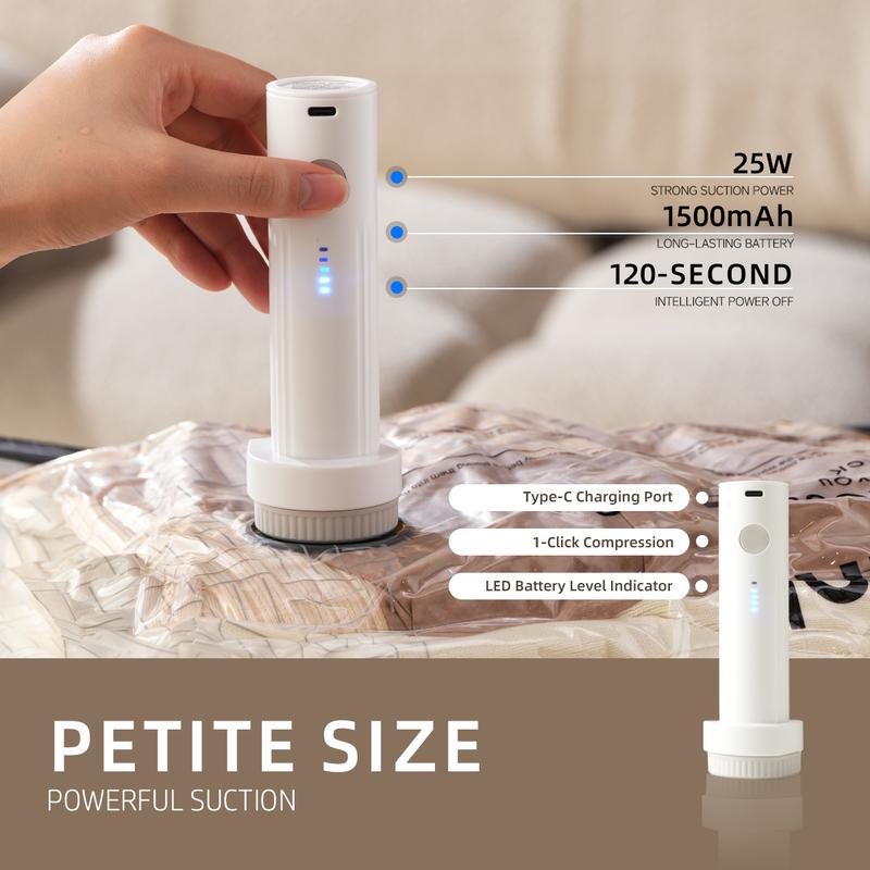 ✈️ Cordless Travel Vacuum Storage Compression Bag Set – Pack Smarter, Travel Lighter! 🎒