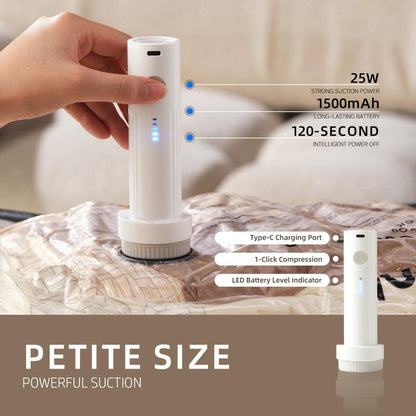 ✈️ Cordless Travel Vacuum Storage Compression Bag Set – Pack Smarter, Travel Lighter! 🎒