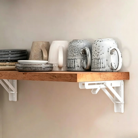 Heavy‑Duty Folding Shelf Brackets — Save Space Anywhere