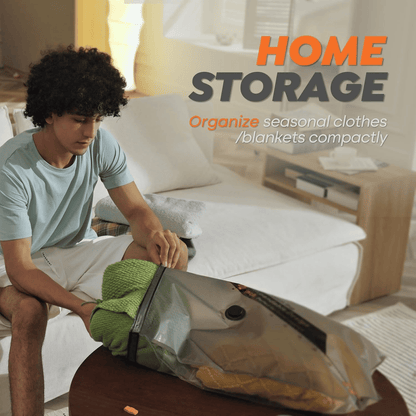✈️ Cordless Travel Vacuum Storage Compression Bag Set – Pack Smarter, Travel Lighter! 🎒