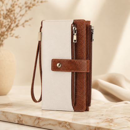 👛 Large Capacity Women’s Wallet with RFID Protection