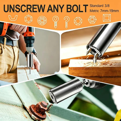 🔧 Universal Socket Tool – One Socket for Almost Any Nut & Bolt