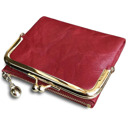 ✨ Women's Vintage Foldable Wallet – Compact & Spacious!