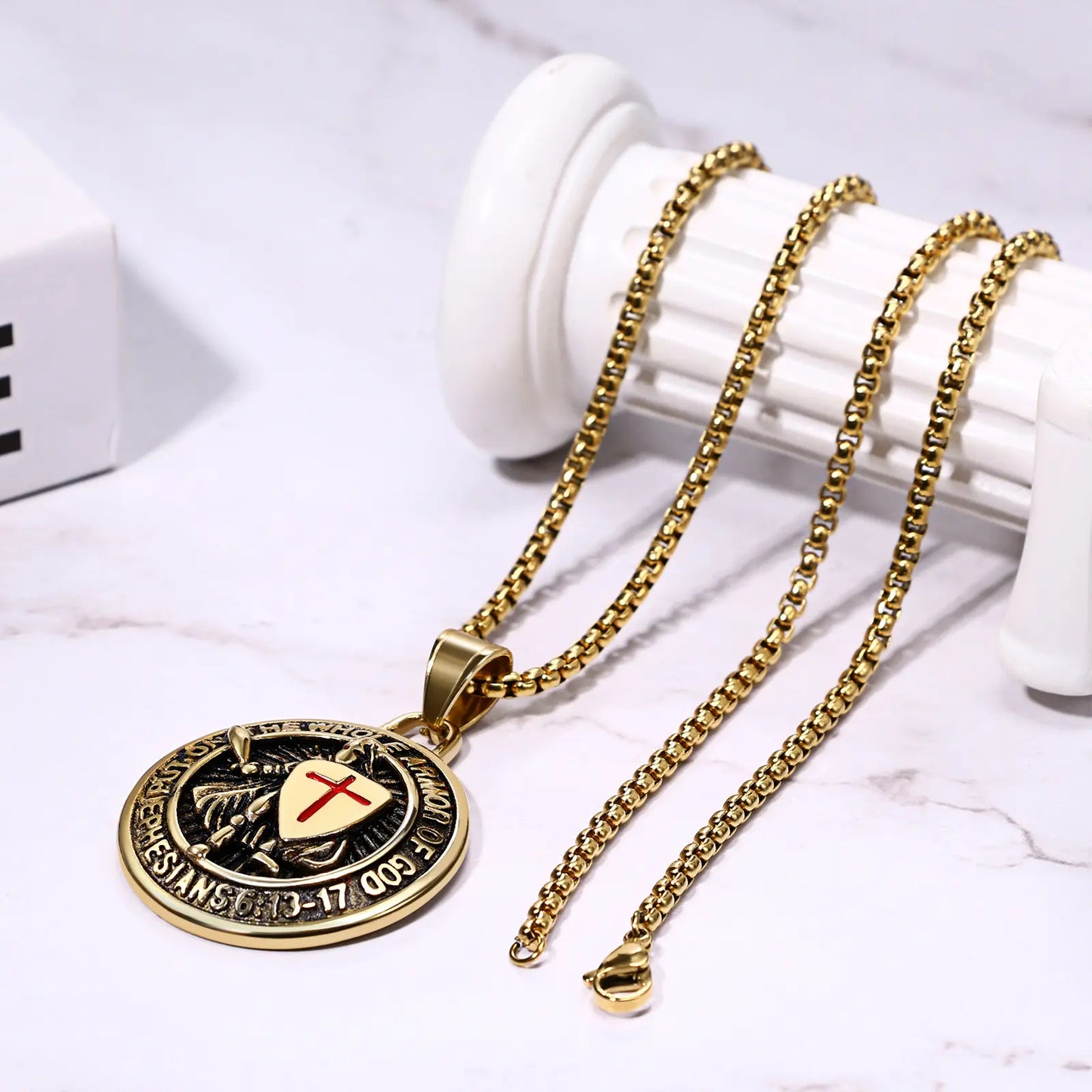 🛡️Men's Saint Michael Archangel Religious Symbol Necklace