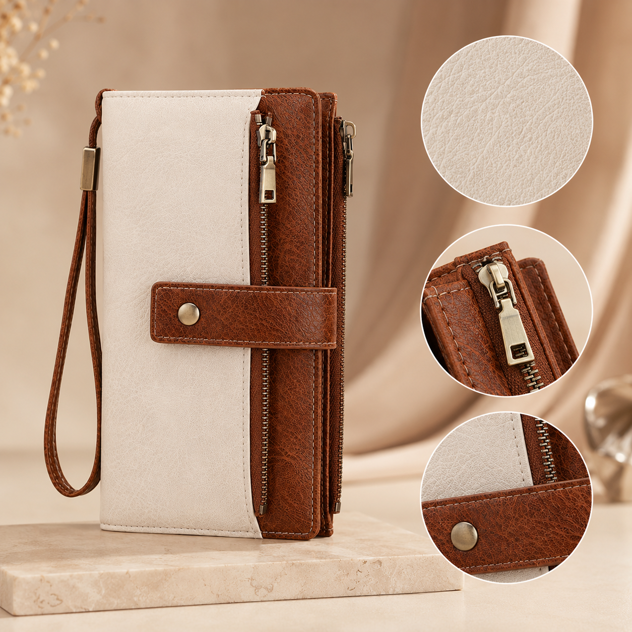 👛 Large Capacity Women’s Wallet with RFID Protection