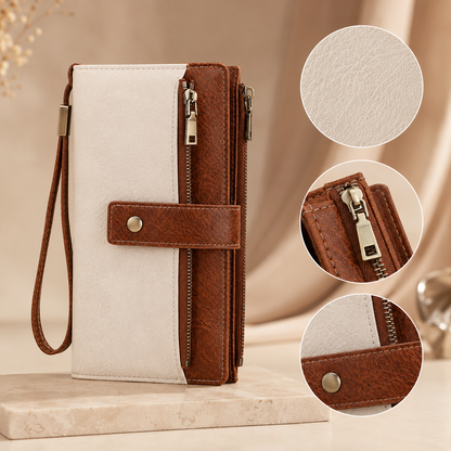 👛 Large Capacity Women’s Wallet with RFID Protection