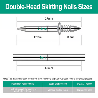 Last Day 49% OFF 🔥Double Head Skirting Thread Seamless Nail