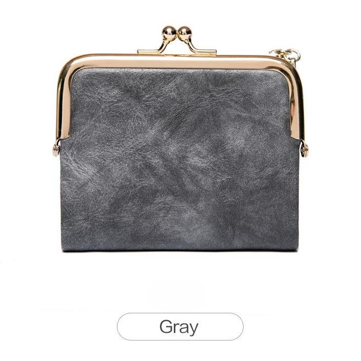 ✨ Women's Vintage Foldable Wallet – Compact & Spacious!