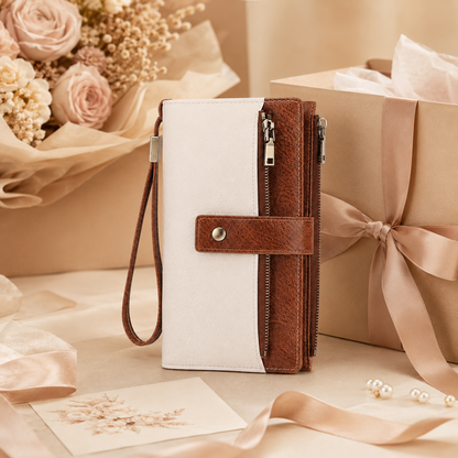 👛 Large Capacity Women’s Wallet with RFID Protection