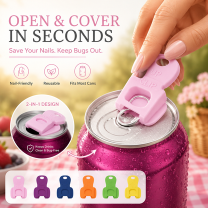 ☀️ The 2-in-1 Can Opener That Saves Your Nails & Covers Your Drink 🐝