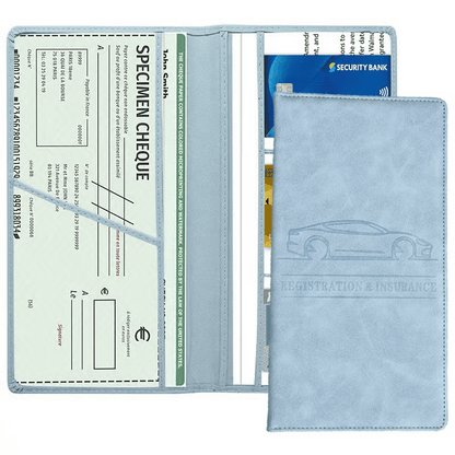 Last Day 49% OFF ✨Magnetic Car Document Organizer – PU Leather Glove Box Holder