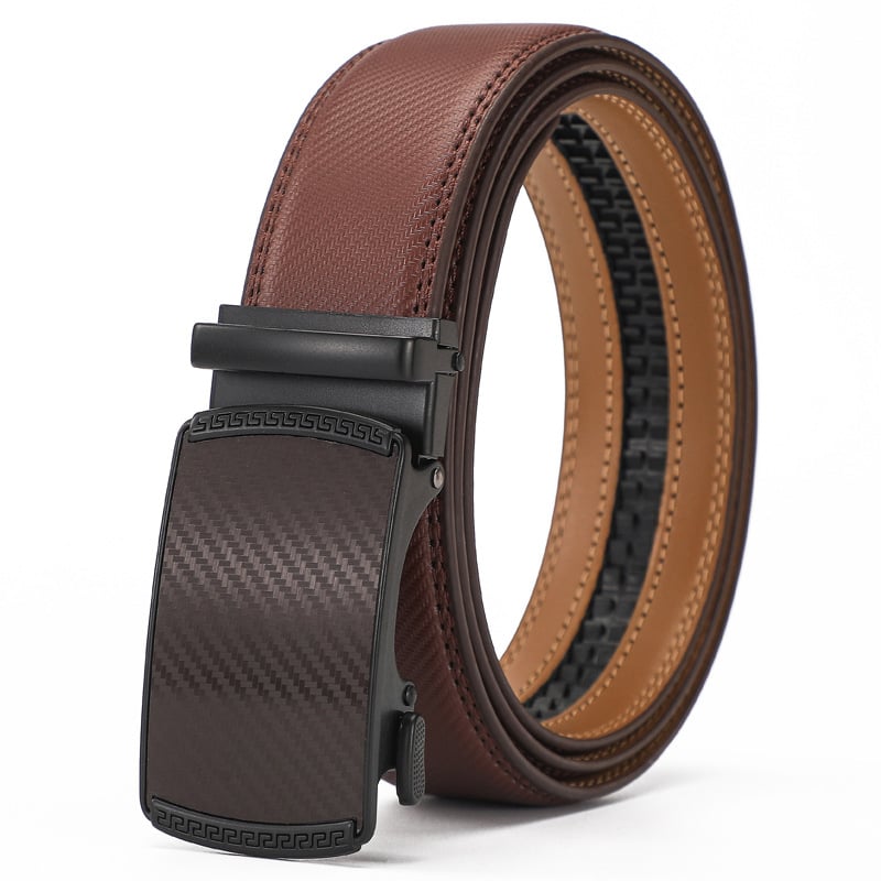 🔥LAST DAY 49% OFF -Leather Ratchet Belt With Adjustable Buckle