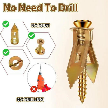 🔥Self Drilling Drywall Anchors with Screws Kit