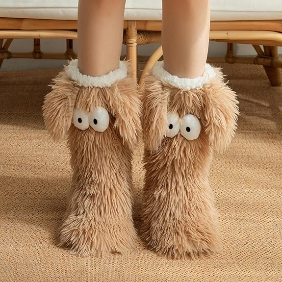 LAST DAY 49% OFF🔥Women's Non-Slip Plush Slippers Socks | Winter Cozy Socks✨
