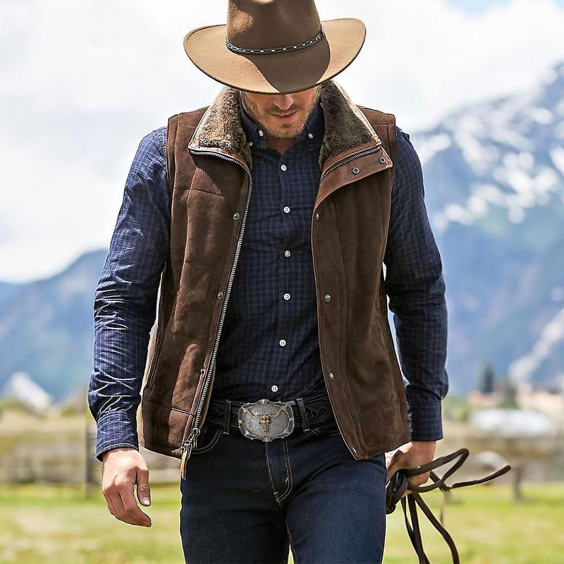 Adjustable Ratchet Western Belt (With Western Buckle)