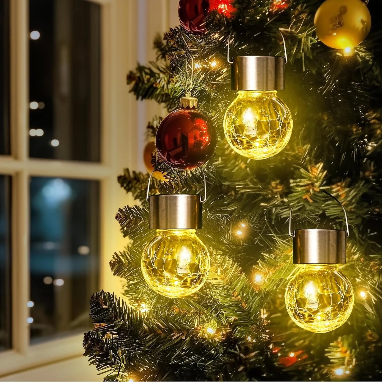 Last Day 49% OFF🔥Outdoor Hanging Solar Christmas Decoration Light