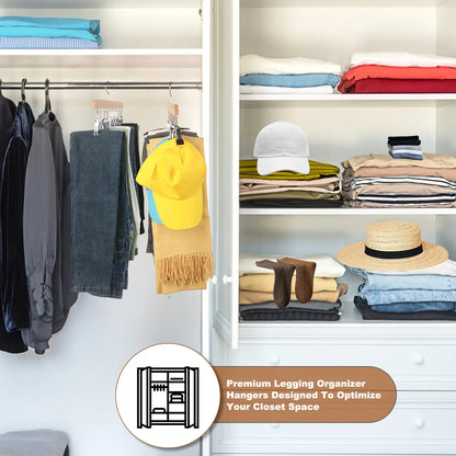 Last Day 49% OFF🔥Legging Hanger for Closet Organizer with 10 Clips