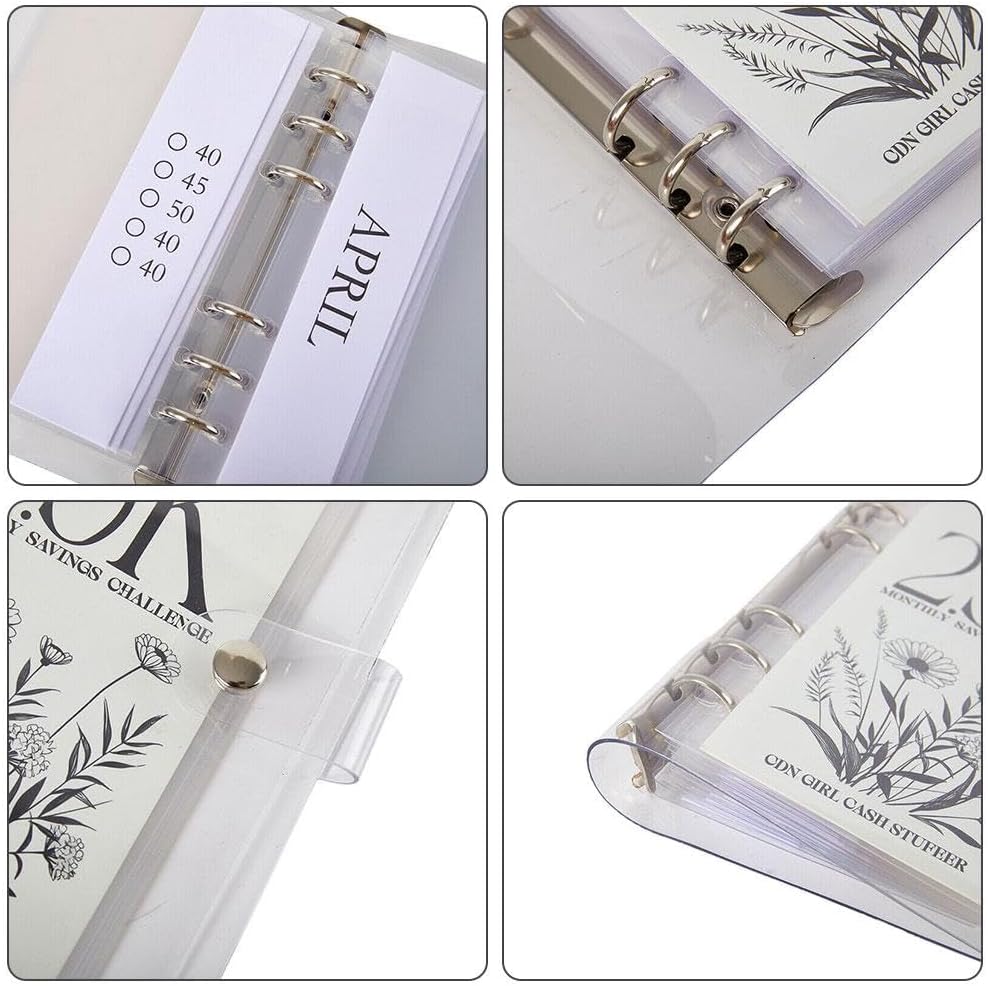 🔥 12-Month Money Saving Challenge Binder – Envelope Budget Planner for the New Year
