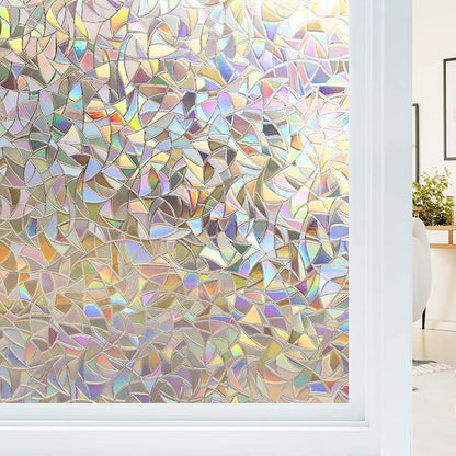 Last Day 49% OFF🔥 Stained Glass Rainbow Film Decorative Window Clings