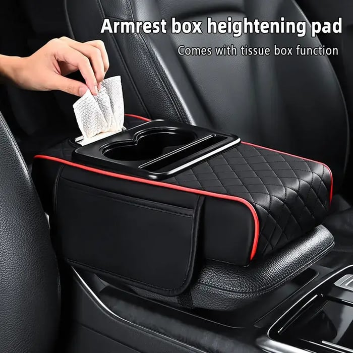 LAST DAY 49% OFF🔥Multi-Purpose Car Console Storage Bag with Armrest Pad