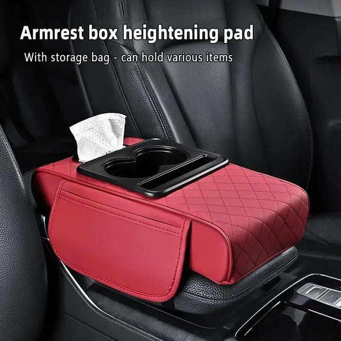 LAST DAY 49% OFF🔥Multi-Purpose Car Console Storage Bag with Armrest Pad
