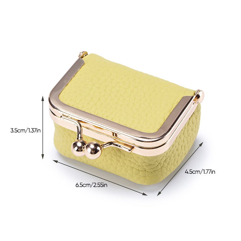 Mini leather jewelry box dimensions 6.5 by 4.5 by 3.5 centimeters