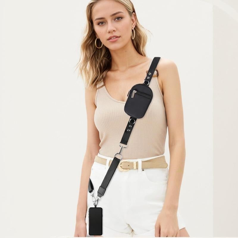 Adjustable Crossbody Phone Wallet Lanyard with Safety Breakaway Clasp