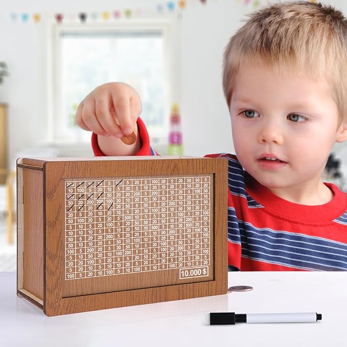 Hot Sale 49% OFF 🔥Wooden Savings Box—Create Your 2026 New Year Savings Plan