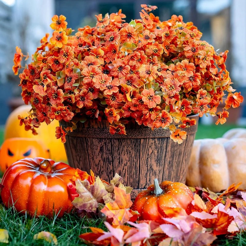 🔥On Sale🔥Artificial Fall Flowers for Outdoor Indoor Garden Home Decoration