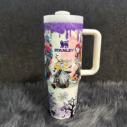🔥Halloween Limited-Time Sale 49% OFF💀Sally x Jack Skellington 40oz Tumbler ✨