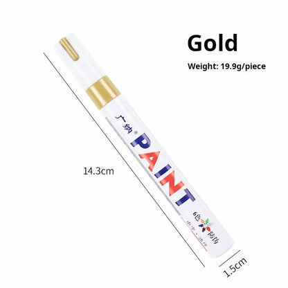 ✍️ 🌟 Waterproof Tire Paint Pen - Permanent Oil-Based Marker for Rims.