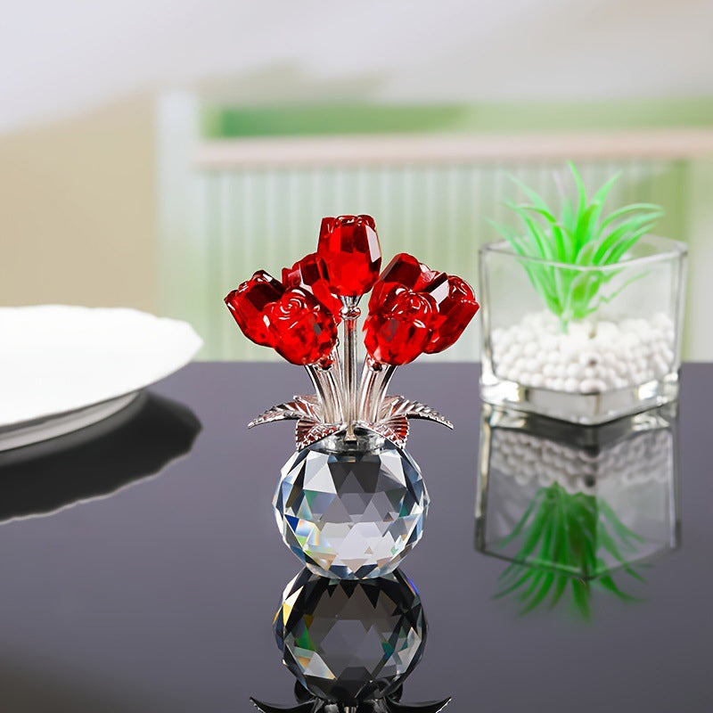 🎁Last Day 49% OFF 🌹Everlasting Crystal Rose Flower Figurine – A Timeless Gift for Mom
