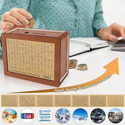 Hot Sale 49% OFF 🔥Wooden Savings Box—Create Your 2026 New Year Savings Plan