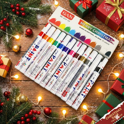 ✍️ 🌟 Waterproof Tire Paint Pen - Permanent Oil-Based Marker for Rims.