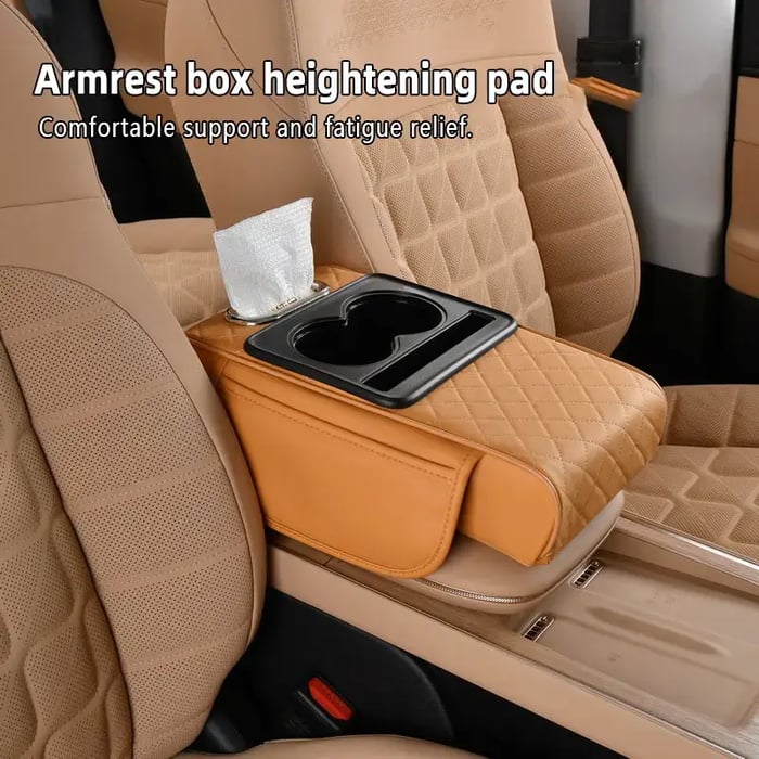 LAST DAY 49% OFF🔥Multi-Purpose Car Console Storage Bag with Armrest Pad