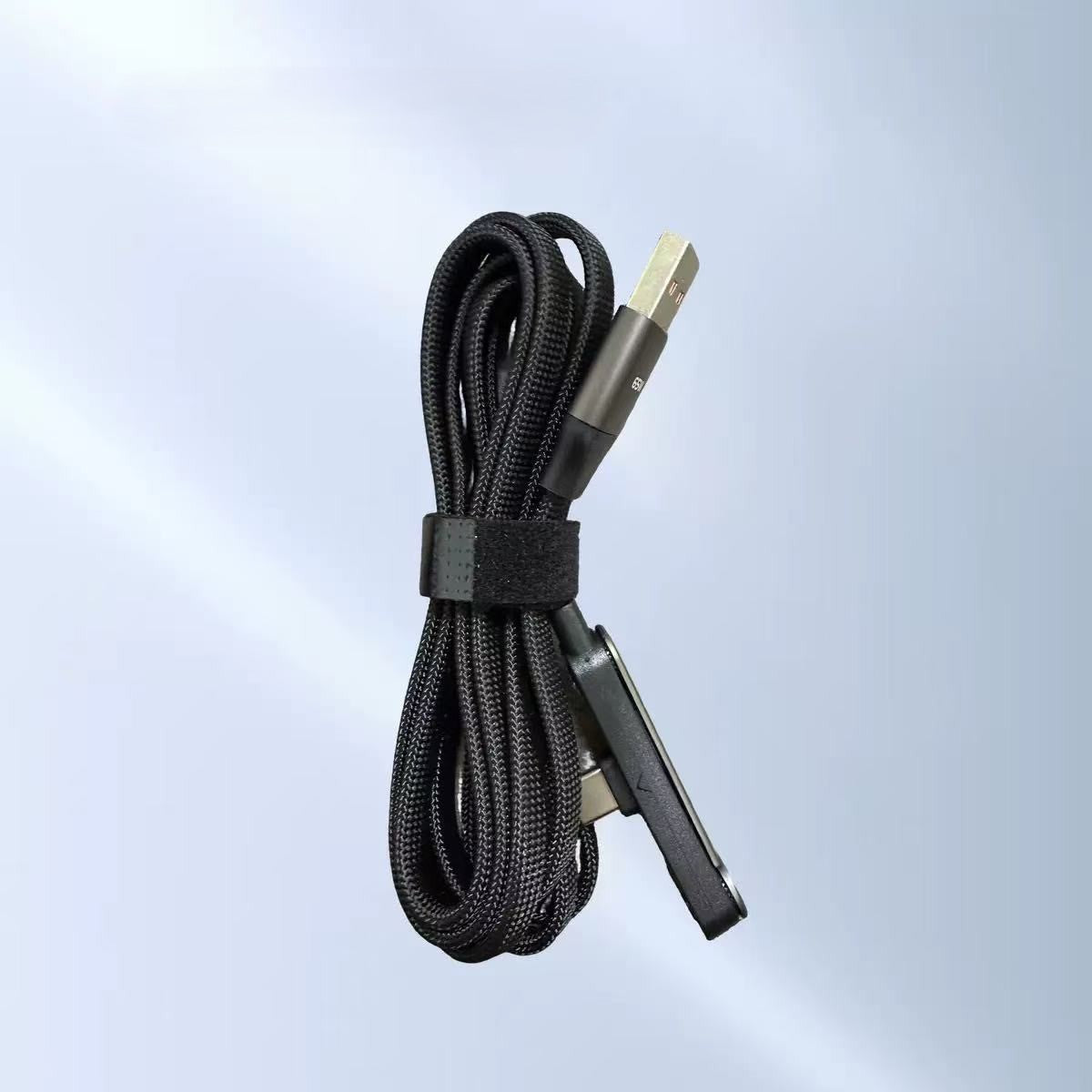 ⚡ Last Day 49% OFF – 240W Fast Charging Cable with Phone Stand 📱 2-in-1 Power & Viewing