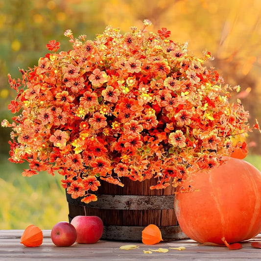 🔥On Sale🔥Artificial Fall Flowers for Outdoor Indoor Garden Home Decoration