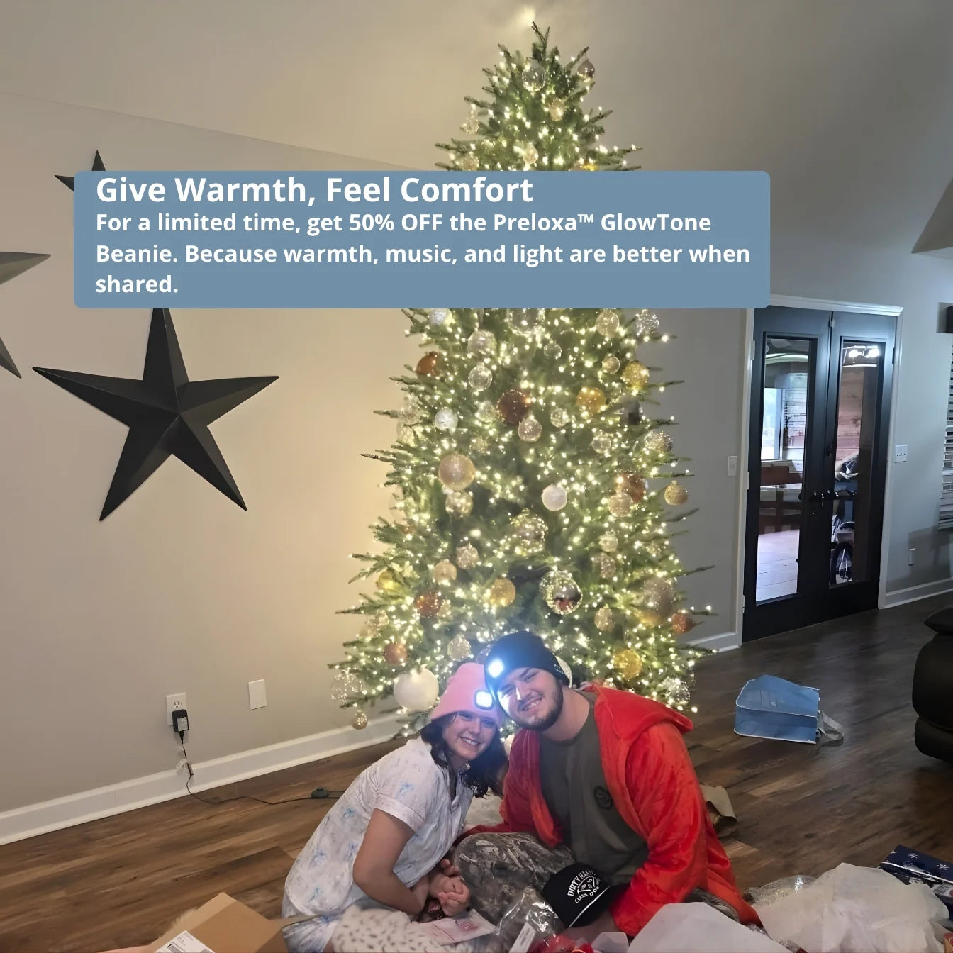 Last Day 49% OFF🔥Bluetooth Beanie with LED Headlight and Removable Speakers