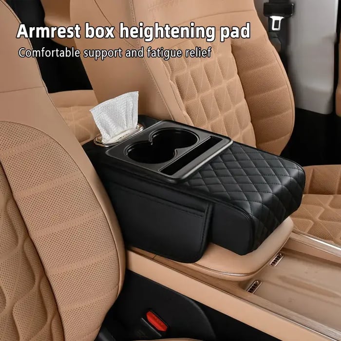 LAST DAY 49% OFF🔥Multi-Purpose Car Console Storage Bag with Armrest Pad