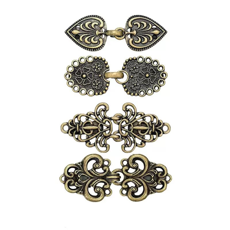 Vintage Sweater Shawl Clips Set (4PCS) 💖 Elegant Retro Cardigan Accessories