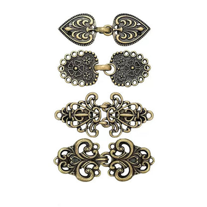 Vintage Sweater Shawl Clips Set (4PCS) 💖 Elegant Retro Cardigan Accessories
