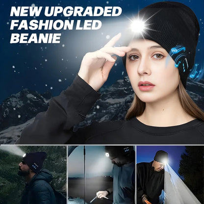 Last Day 49% OFF🔥Bluetooth Beanie with LED Headlight and Removable Speakers