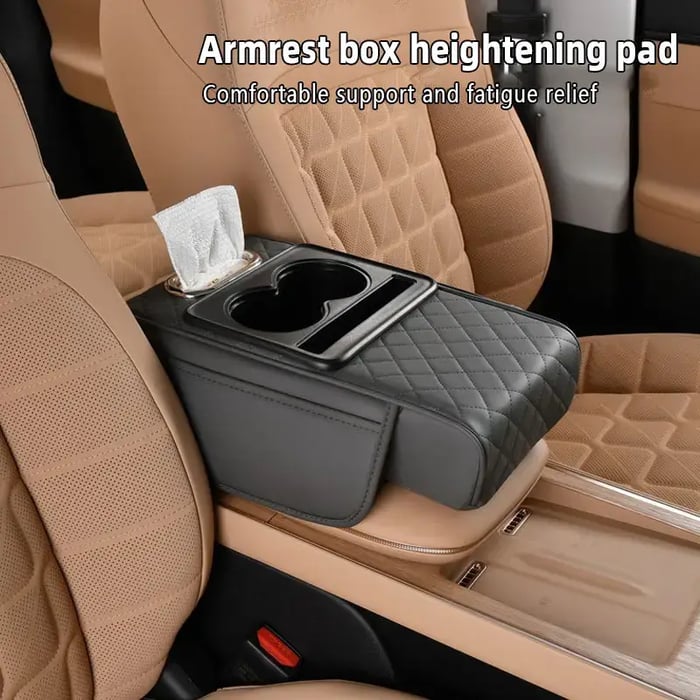 LAST DAY 49% OFF🔥Multi-Purpose Car Console Storage Bag with Armrest Pad