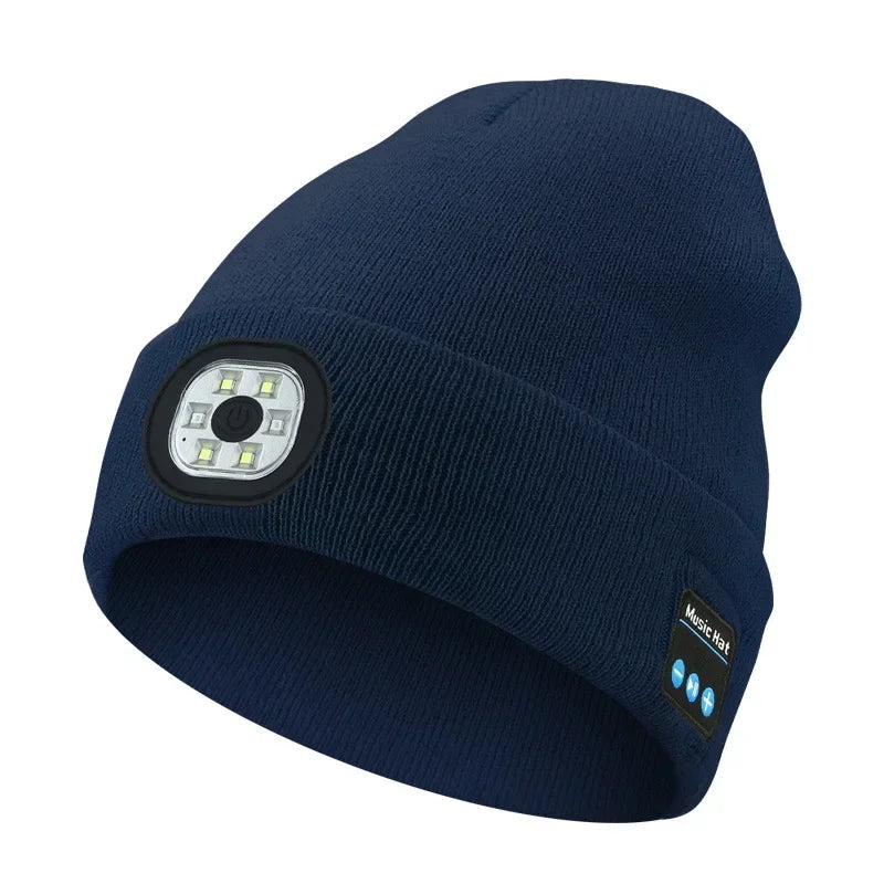 Last Day 49% OFF🔥Bluetooth Beanie with LED Headlight and Removable Speakers