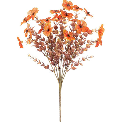 Artificial Outdoor Sunset Mums Flowers - UV resistant, Waterproof, Windproof